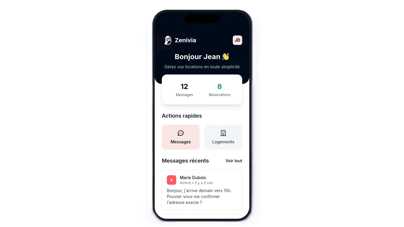 Boîte de réception unifiée Zenivia